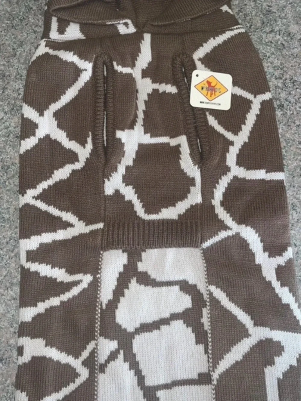 The Worthy Dog Giraffe Hoodie Sweater. Clothes.  Small And Large